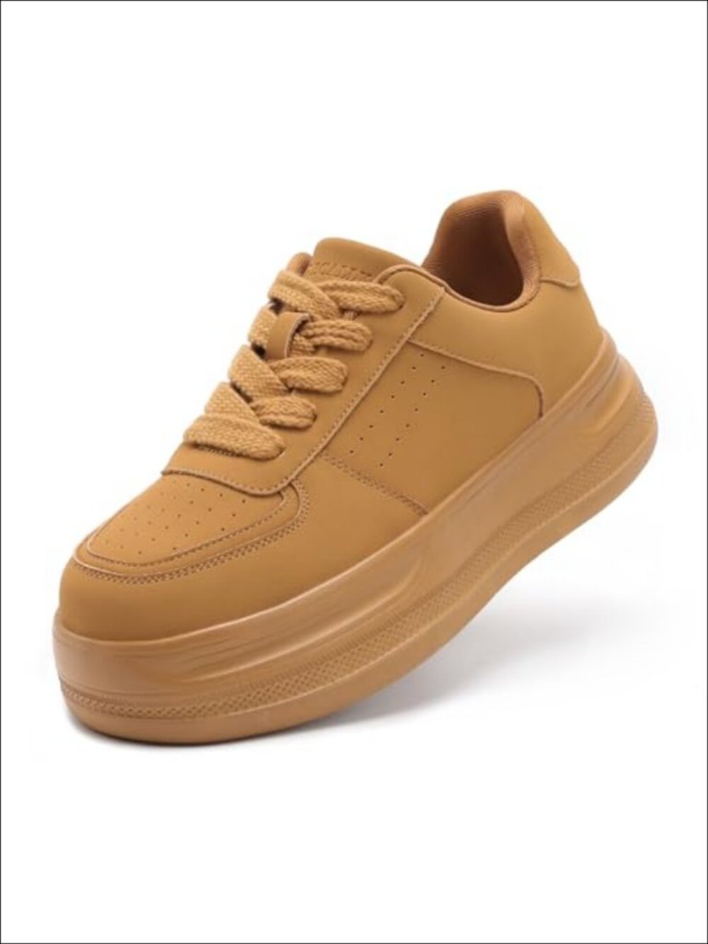 Women's Lightweight Platform Walking Shoes Lace Up Casual Sneakers